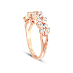 0.35 Karat Diamant Doppelter Steinreihe Trend Ring