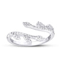 0.26 Karat Diamant Tropfen Gemustert Ring