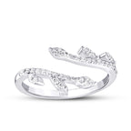 0.26 Karat Diamant Tropfen Gemustert Ring
