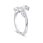 0.26 Karat Diamant Tropfen Gemustert Ring