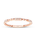0.07 Karat Diamant Twist Detailreiches Ring