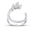 0.52 Karat Diamant Rund Detailreiches Ring