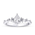 0.54 Karat Diamant Tropfen Solitär Ring