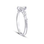 0.54 Karat Diamant Tropfen Solitär Ring