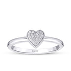 0.09 Karat Diamant Herz Ring