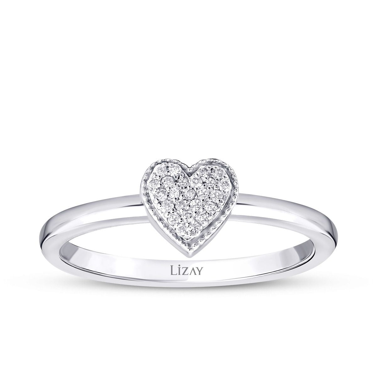0.09 Karat Diamant Herz Ring