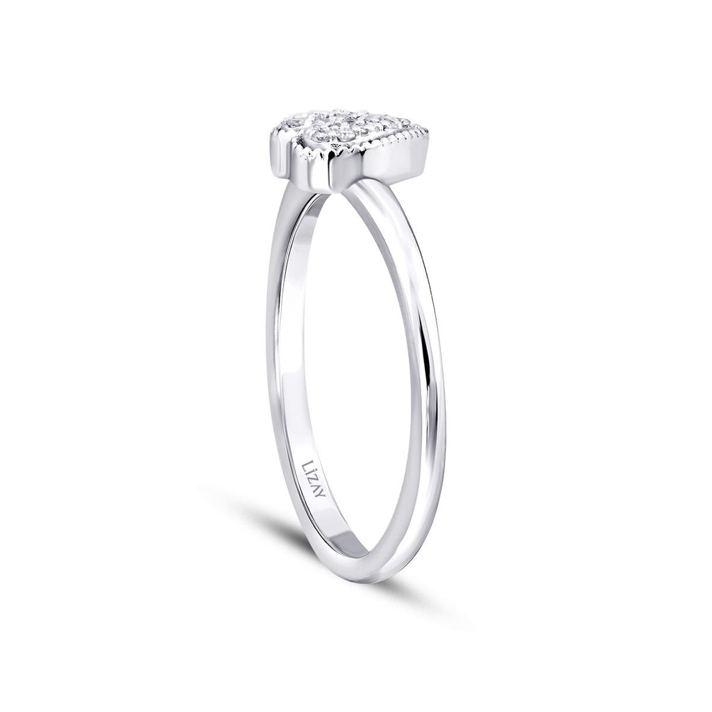 0.09 Karat Diamant Herz Ring