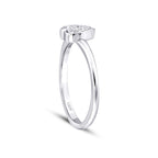 0.09 Karat Diamant Herz Ring