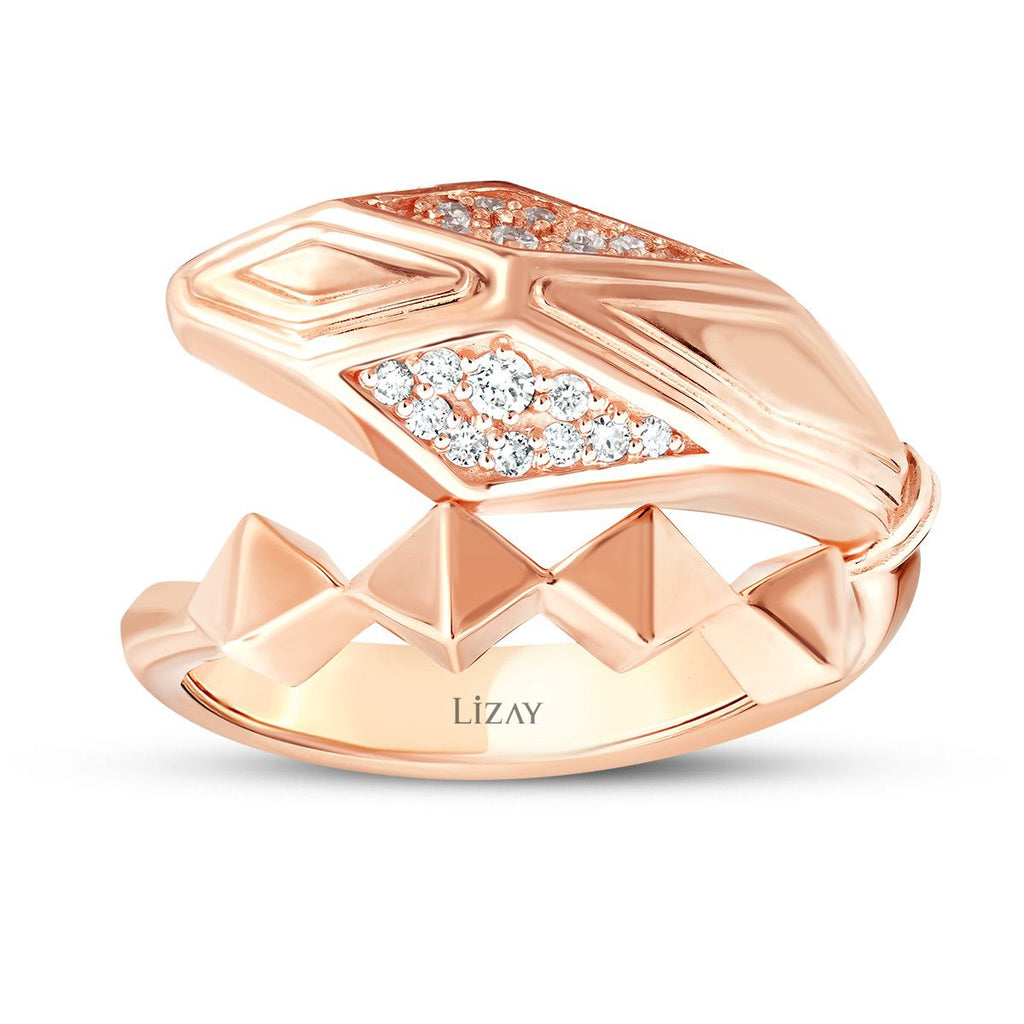 0.17 Karat Diamant Schlange Trend Ring