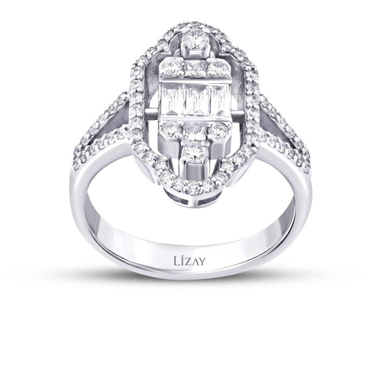 0.80 ct. Diamant Trend Baguette Ring