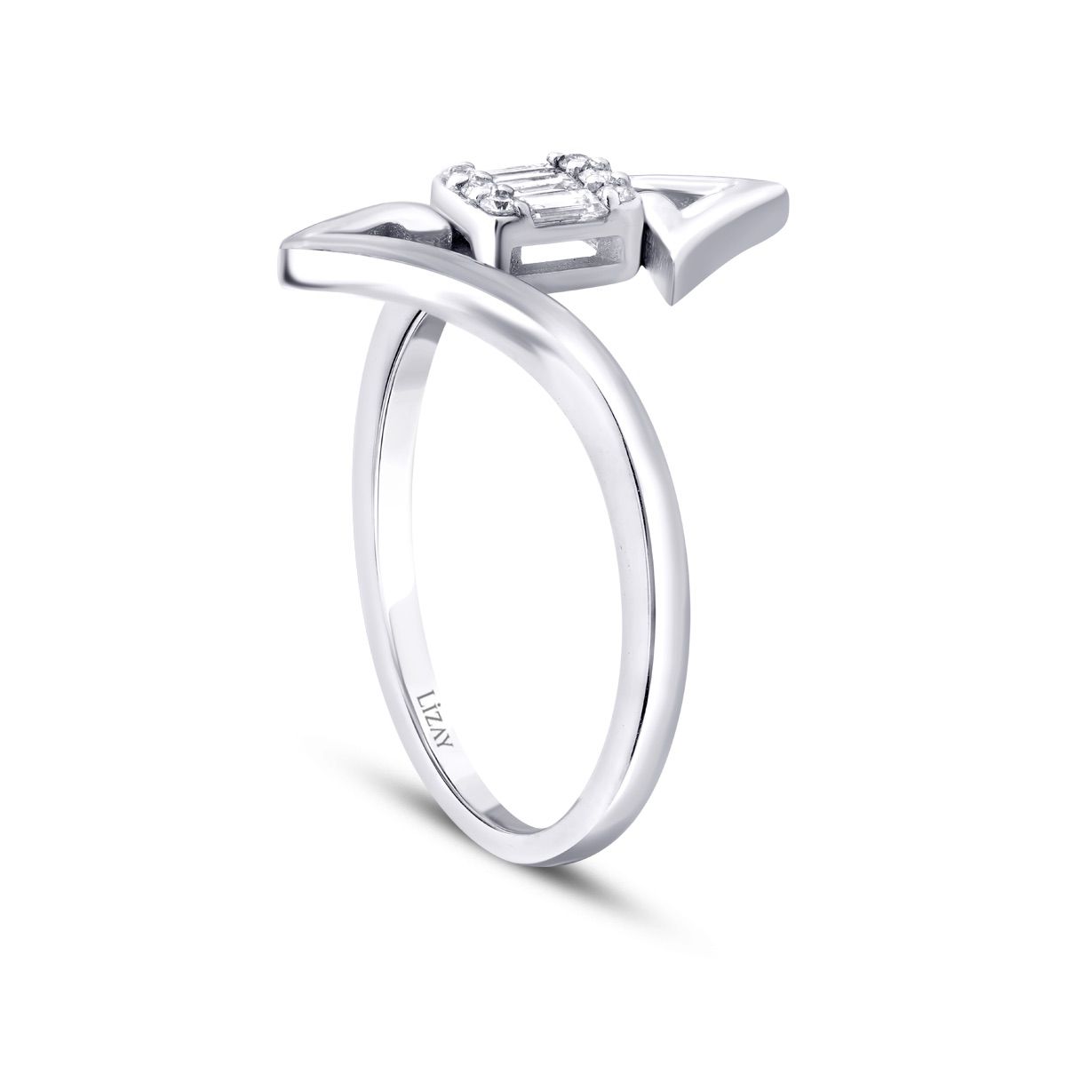 0.13 Karat Diamant Baguette Ring