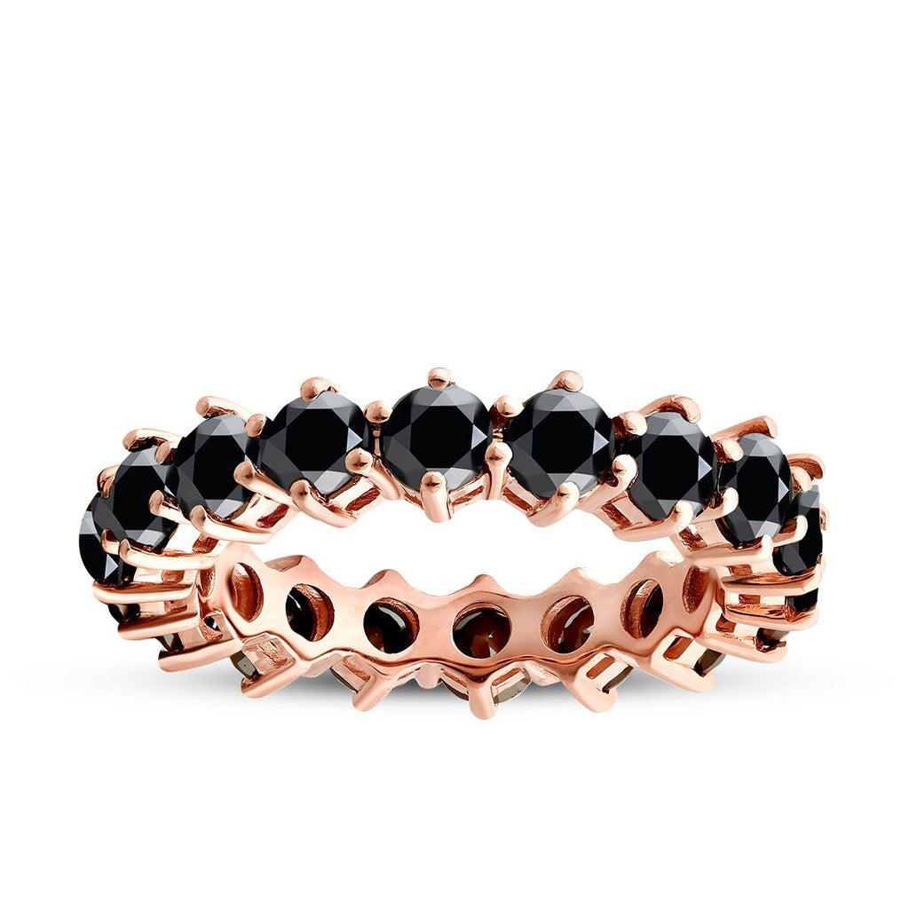 1.80 Karat Schwarz Stein Eternity Ring