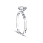 0.40 ct. Diamant Tropfen Solitär Verlobungsring