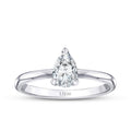 0.70 ct. Diamant Tropfen Solitär Verlobungsring