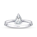 0.70 ct. Diamant Tropfen Solitär Verlobungsring