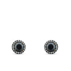 0.73 Karat Diamant Schwarz Stein Ohrringe