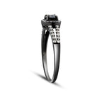 0.58 Karat Diamant Schwarz Stein Ring