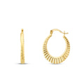 Gold Gemustert Creolen