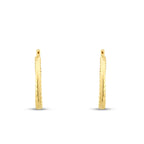 Gold Gemustert Creolen
