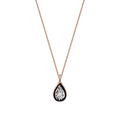 0.02 Karat Diamant Tropfen Halskette