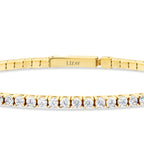 Gold Tennis Armband mit Verschluss