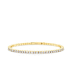 Gold Tennis Armband mit Verschluss
