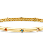 Gold Farbig Stein Armreif
