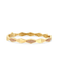 Gold Geometrisch Stein Armreif