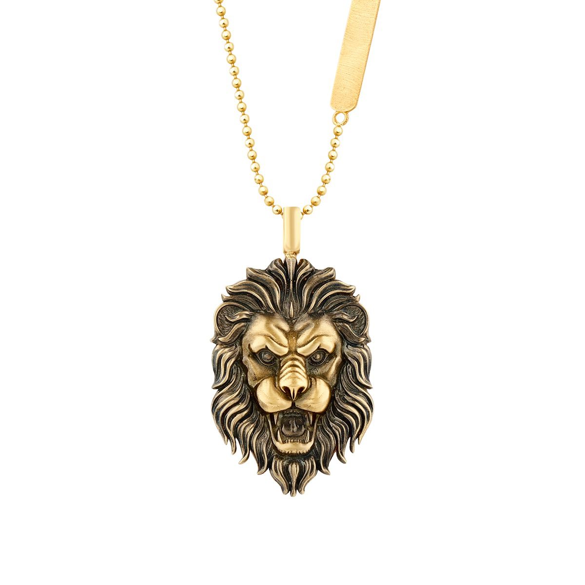 Gold Lion Motif Halskette