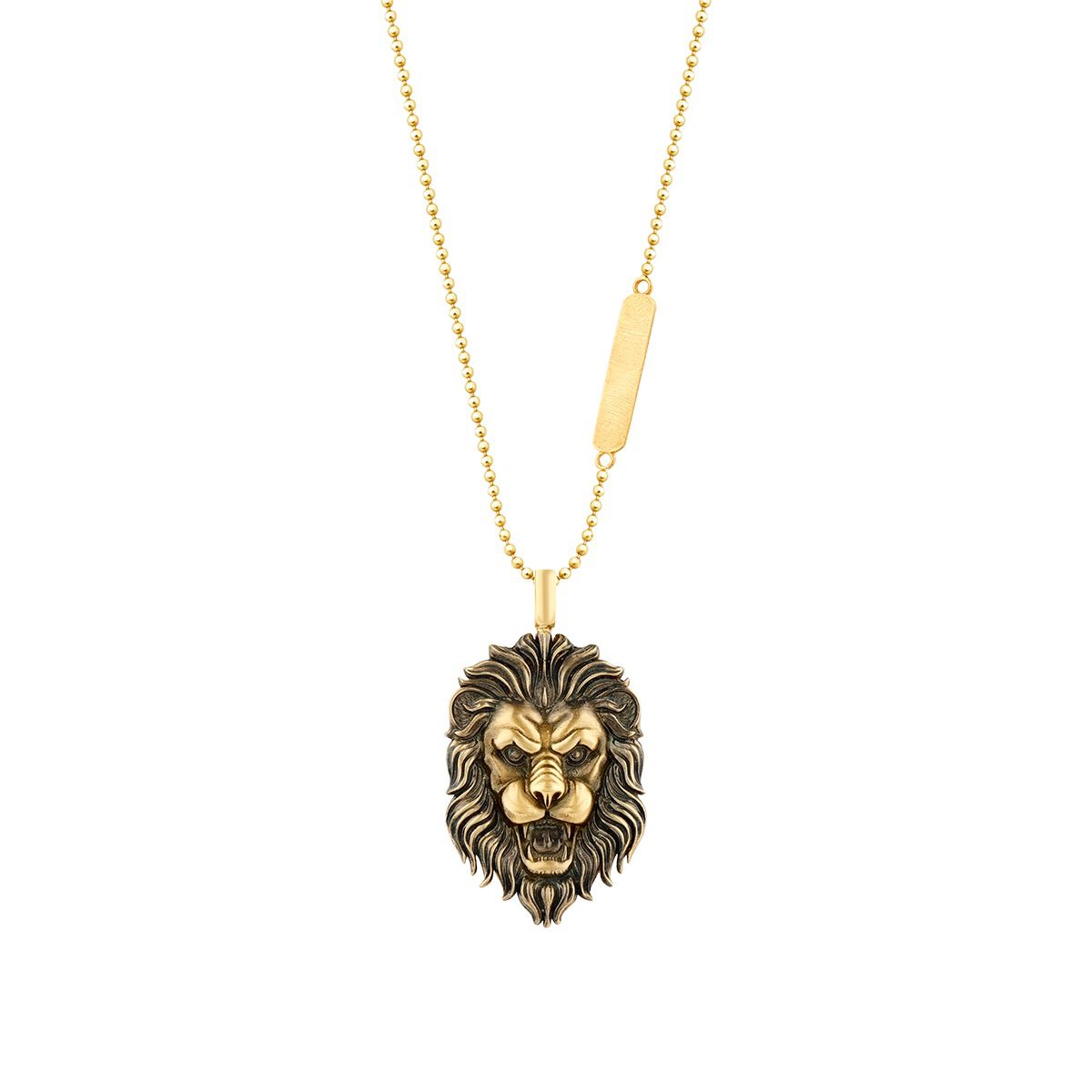 Gold Lion Motif Halskette
