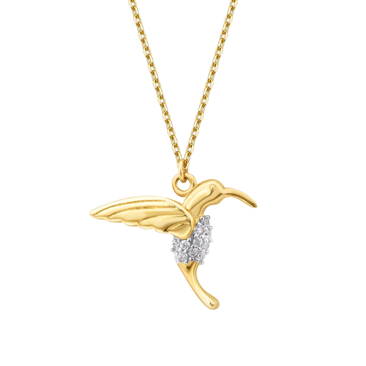 Gold Specht Halskette