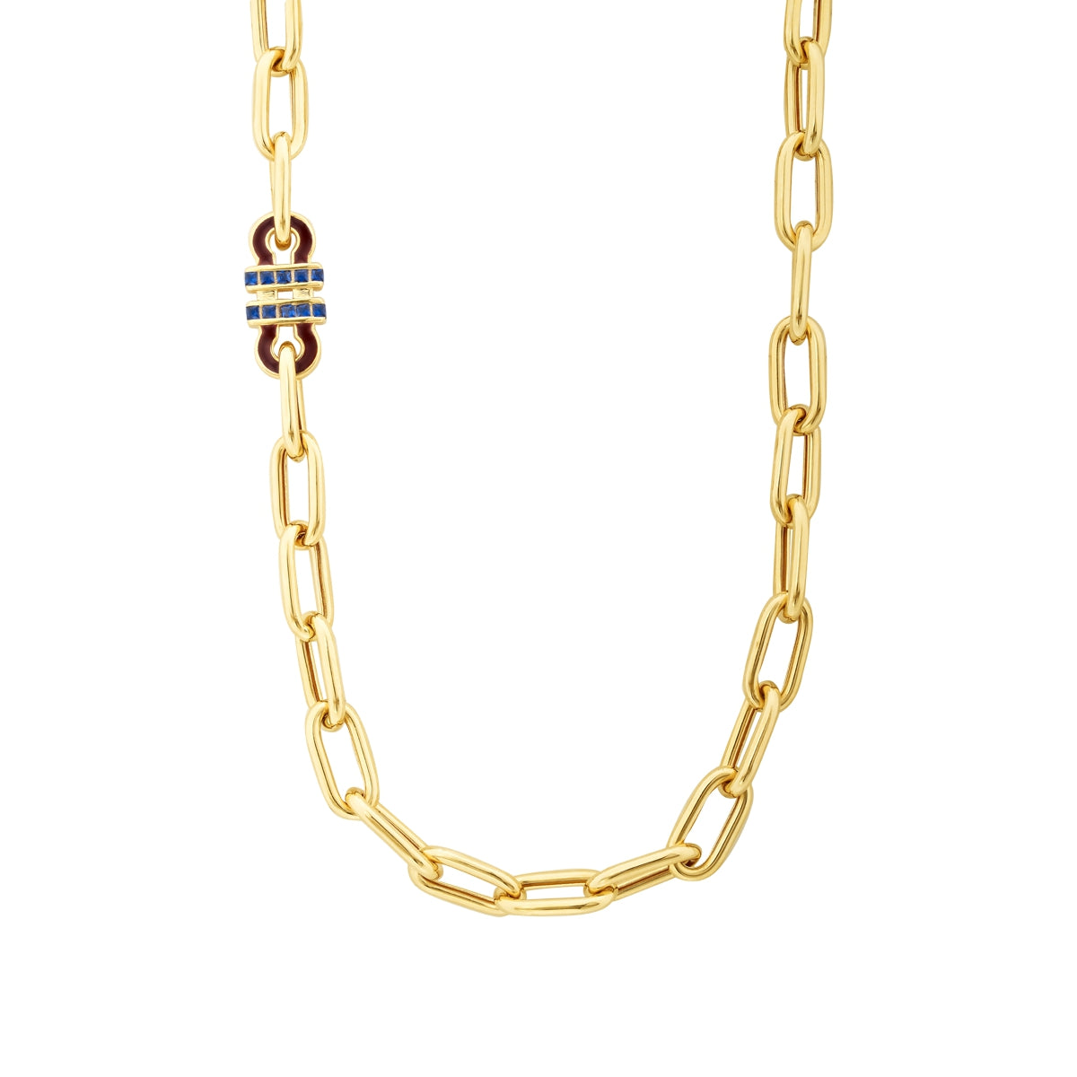 Gold Marine Blau Trend Gliederkette