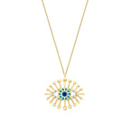 Gold Emaille Nazar Halskette
