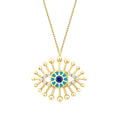 Gold Emaille Nazar Halskette