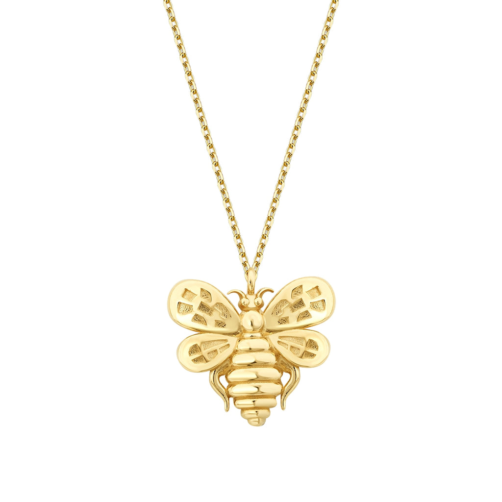 Gold Biene Halskette