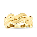 Gold Geschwungener Trend Ring
