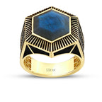 Gold Labradorite Geometrisch Ring
