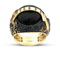 Gold Onyx Osmanisches Siegel Herren Ring