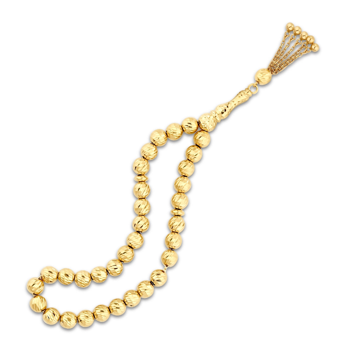 Gold Gebetskette mit Muster