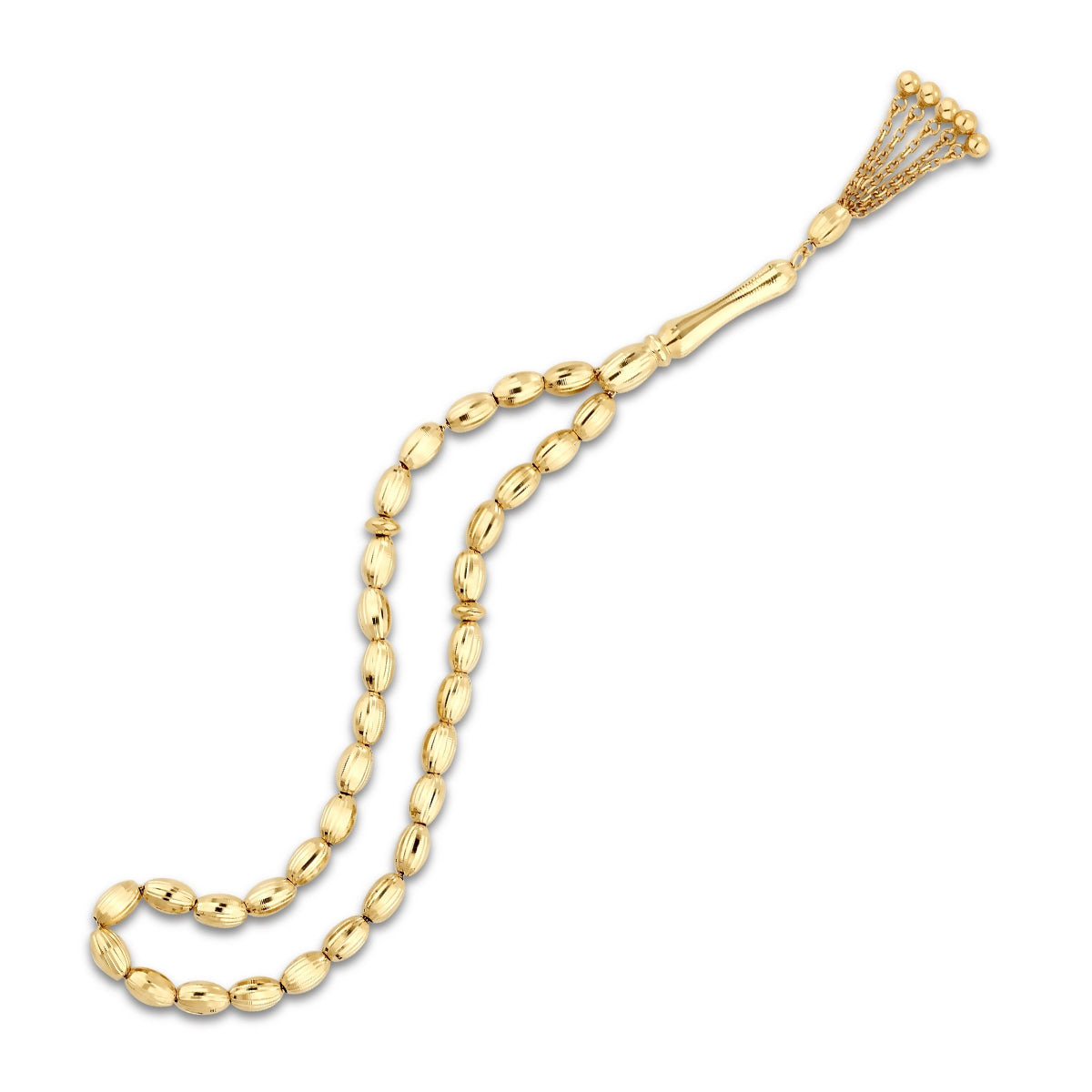 Gold Gebetskette mit Muster