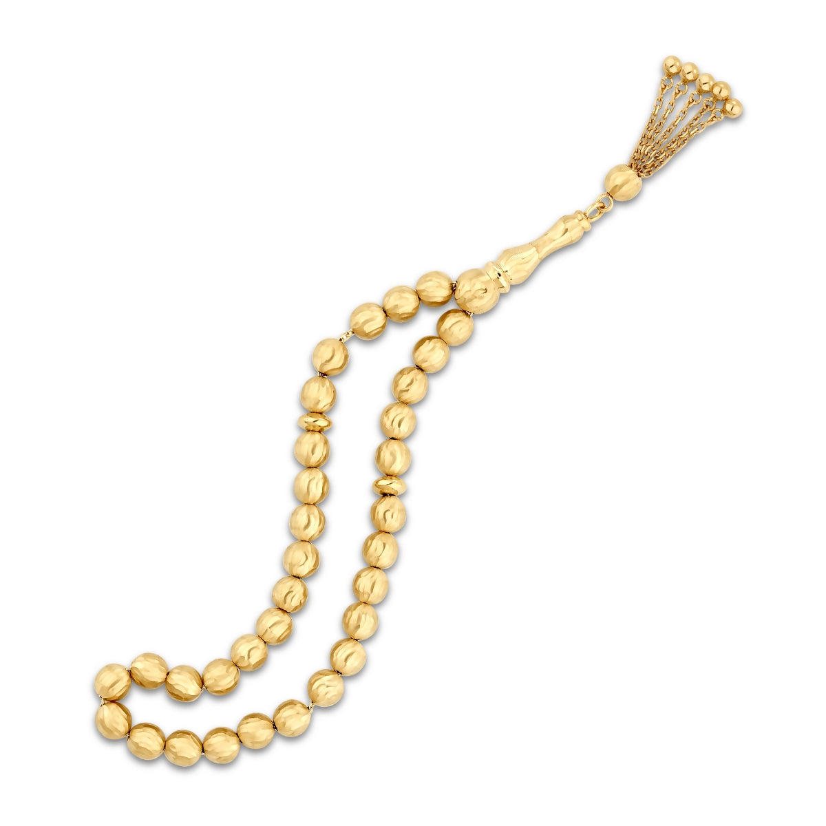 Gold Gebetskette mit Muster
