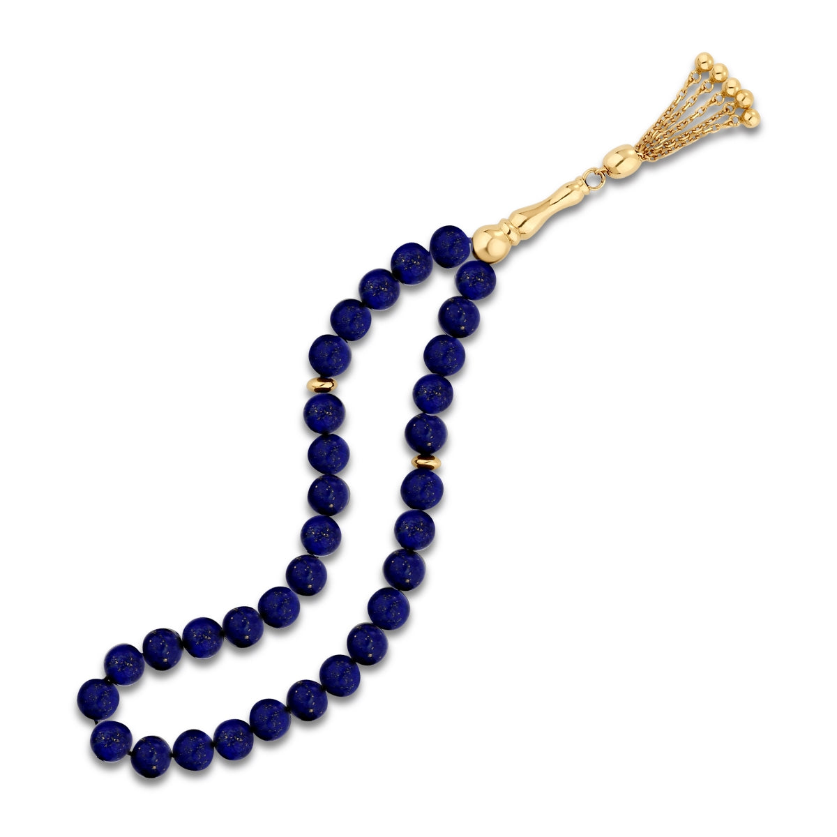 Gold Lapislazuli Gebetskette 