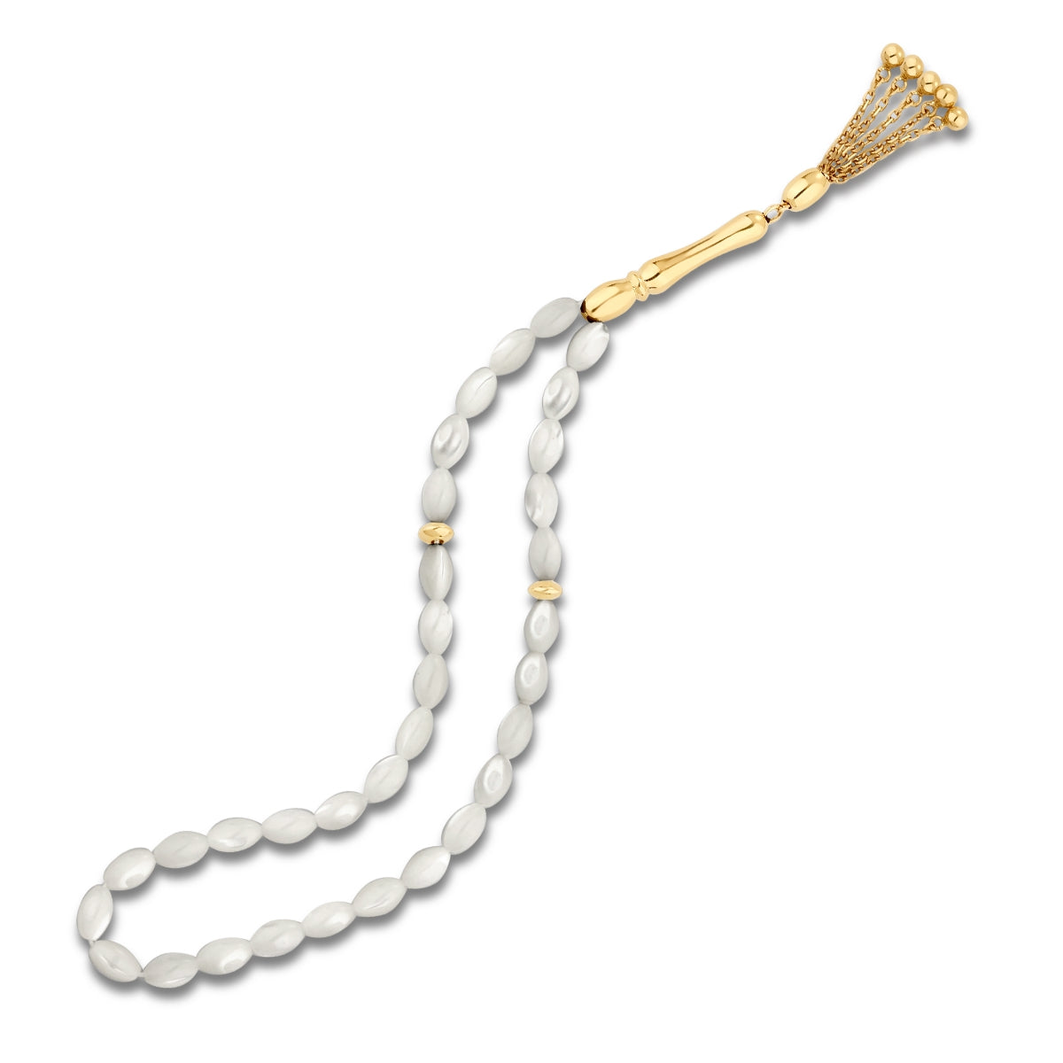 Gold Perlmutt Gebetskette