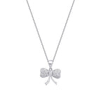 0.18 Karat Diamant Bow Halskette