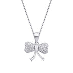 0.18 Karat Diamant Bow Halskette