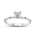 0.04 ct. Diamant Rund Solitär Verlobungsring