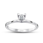 0.04 ct. Diamant Rund Solitär Verlobungsring
