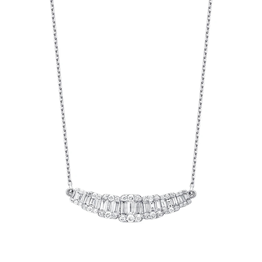 1.18 ct. Diamant Baguette Halskette