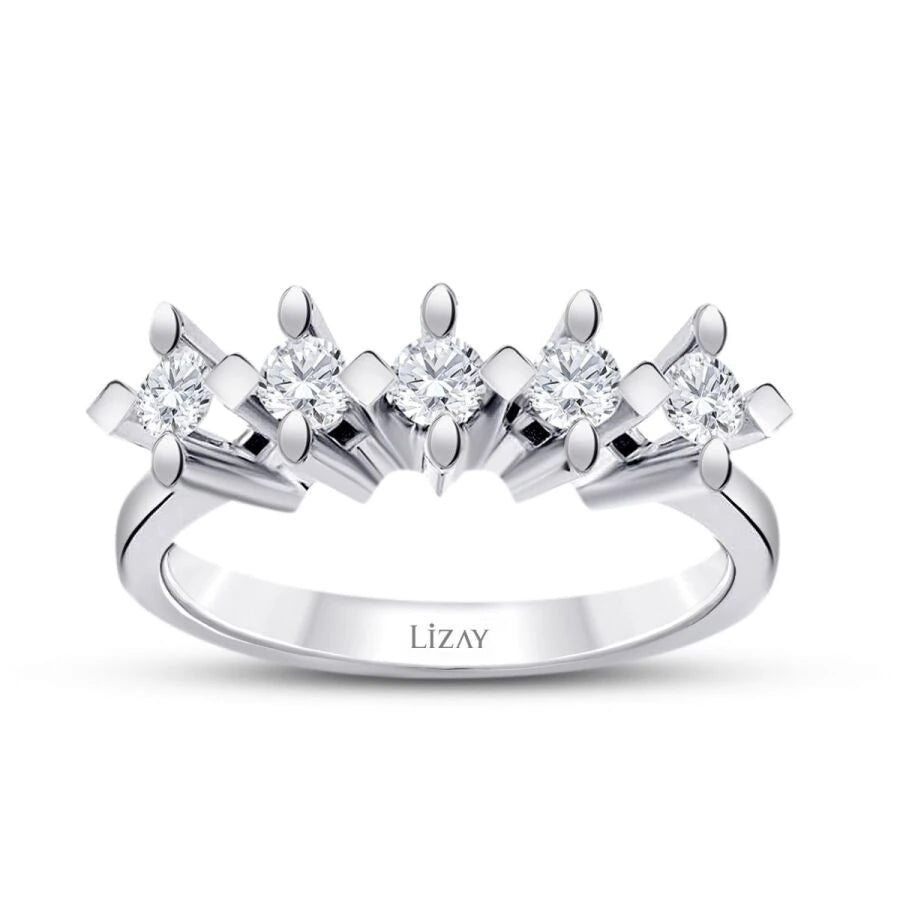 0.50 ct. Diamant Fünf-Stein Ring