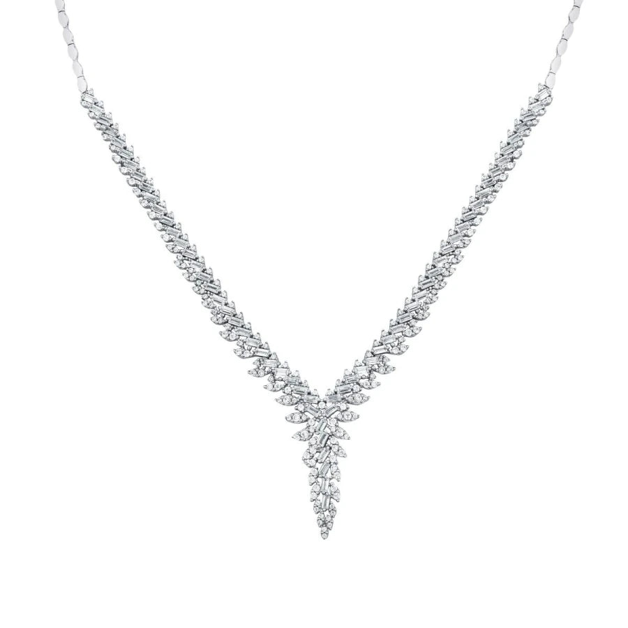 Gold Baguette Elegante Halskette